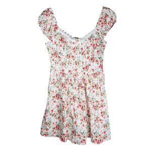 Mixed Threads Size Medium Floral Babydoll Fit & Flare Mini
